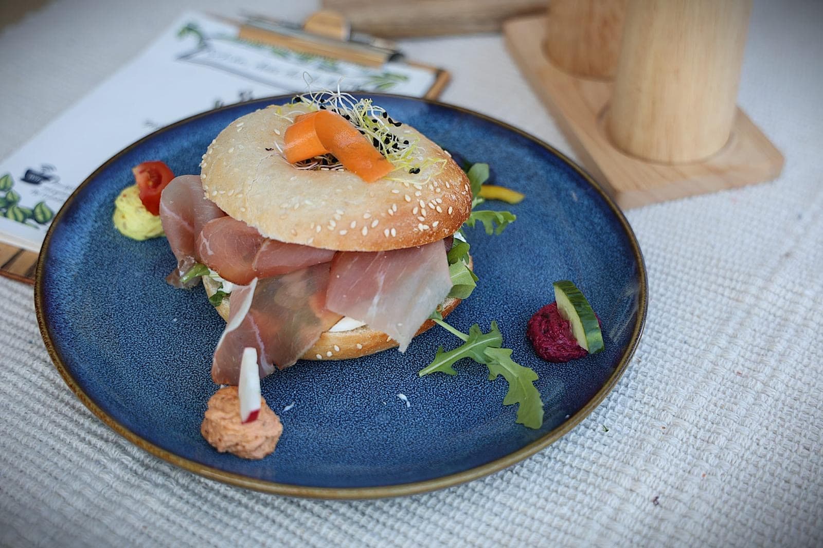 Bagel Rohschinken